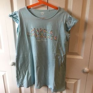 Uniqlo Girl Shirt Meiji Marble Chocolate NEW